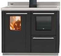 Thermorossi Küchenherd Bosky F-30 Square EVO5 READY TO START wasserführend Gussgrau 17,9 kW